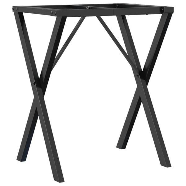 vidaXL bordben til spisebord 60x50x73 cm X-stel stål