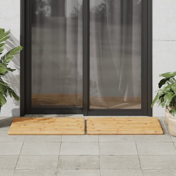 vidaXL bademåtter 2 stk. 70x50 cm bambus