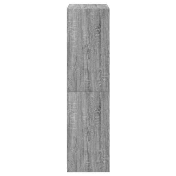 vidaXL Highboard med dører grå sonoma 68x37x142 cm konstruert tre