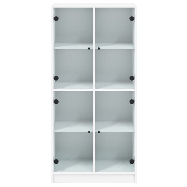 vidaXL Highboard med dører hvit 68x37x142 cm konstruert tre