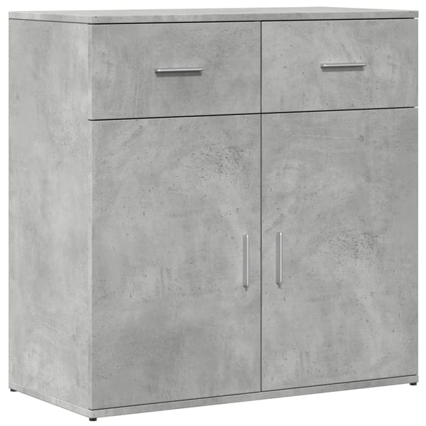 vidaXL Skjenk betonggrå 79x38x80 cm konstruert tre