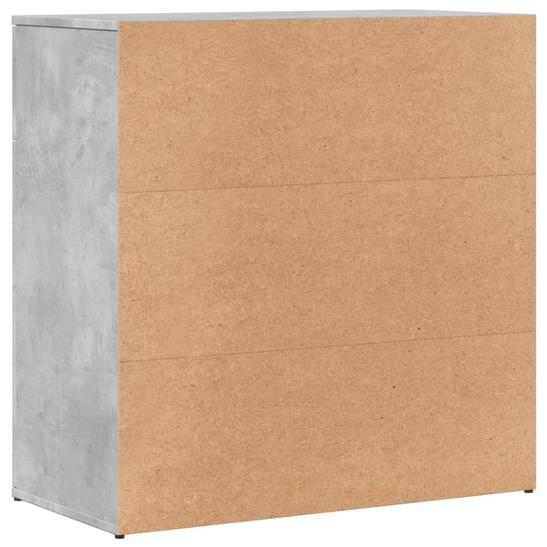 vidaXL Skjenk betonggrå 79x38x80 cm konstruert tre