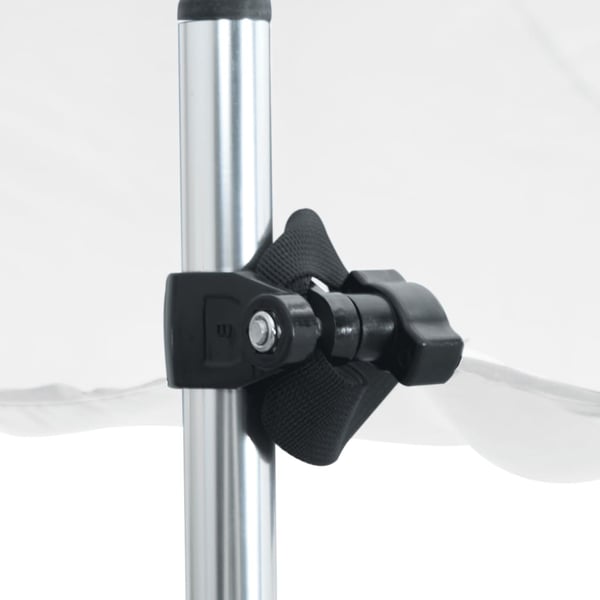 vidaXL T-Top solskjermutvidelse hvit 170x208x(115-183) cm