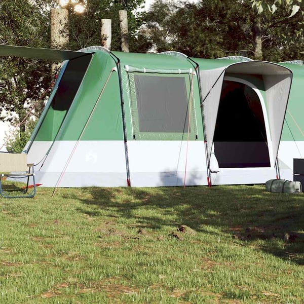 vidaXL Tunneltelt for camping 4 personer grønn vanntett
