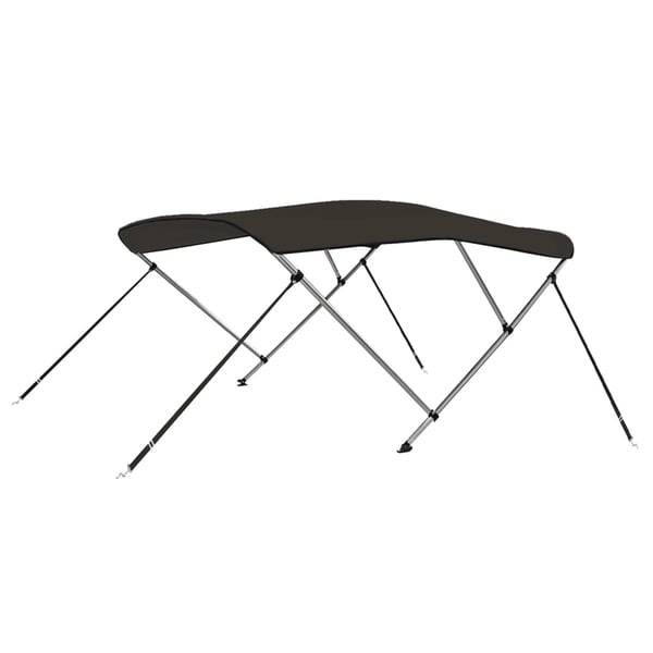 vidaXL biminitop med 3 buer 183x140x137 cm sort