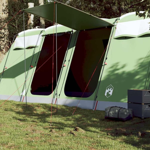 vidaXL 8-personers campingtelt vandtæt grøn