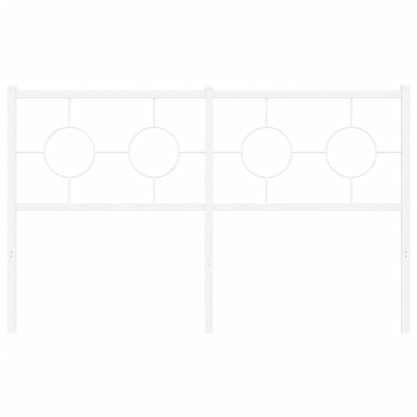 vidaXL udskiftningsgavl 140 cm metal hvid