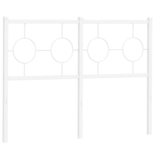 vidaXL udskiftningsgavl 120 cm metal hvid
