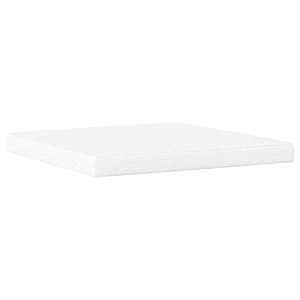vidaXL seng med madras Hvar 200x200 cm stof cremefarvet