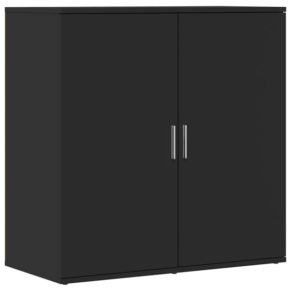 vidaXL Senkit 2 kpl musta 79x38x80 cm tekninen puu