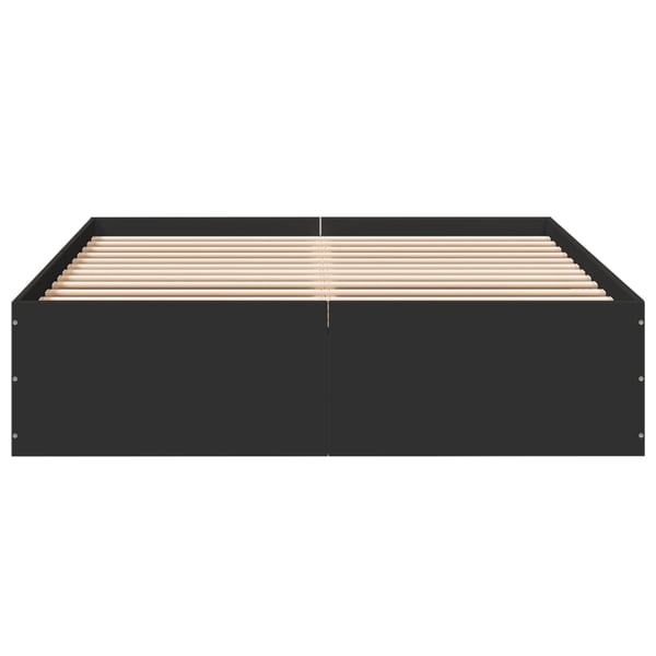 vidaXL Sengeramme svart 135x190 cm konstruert tre
