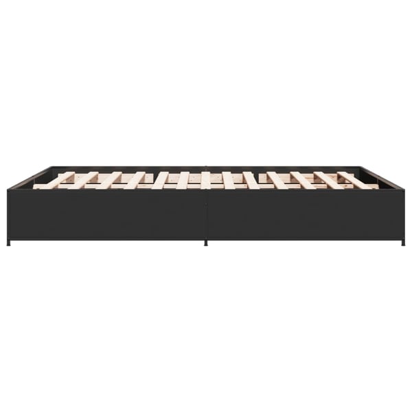 vidaXL Sengeramme svart 120x200 cm konstruert tre og metall