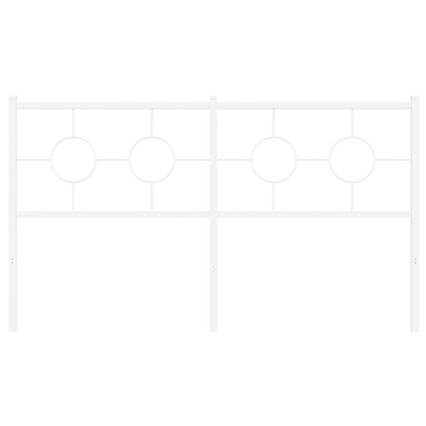 vidaXL udskiftningsgavl 160 cm metal hvid