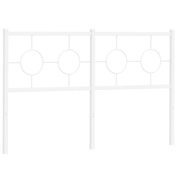 vidaXL udskiftningsgavl 135 cm metal hvid