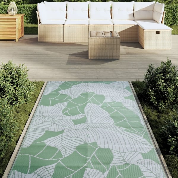 vidaXL Ulkomatto ARAKIL Vihreä 120x180 cm PP