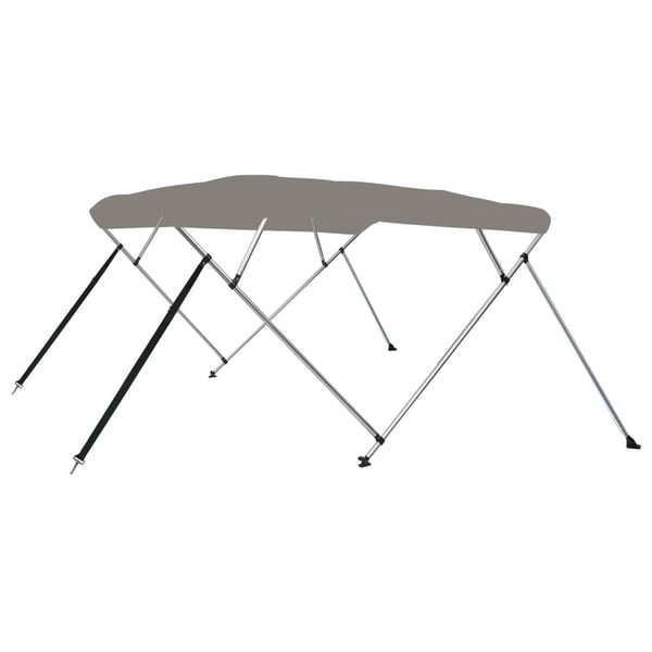 vidaXL 4-kaarinen Bimini-kate harmaa 243x244x137 cm