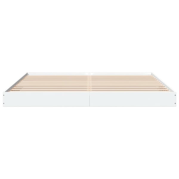 vidaXL sengestel uden madras 180x200 cm konstrueret træ hvid