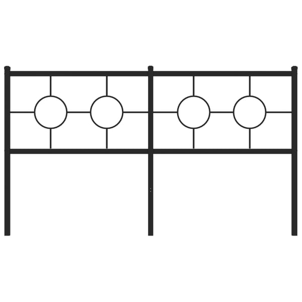 vidaXL Metallinen vaihtopääty musta 150 cm