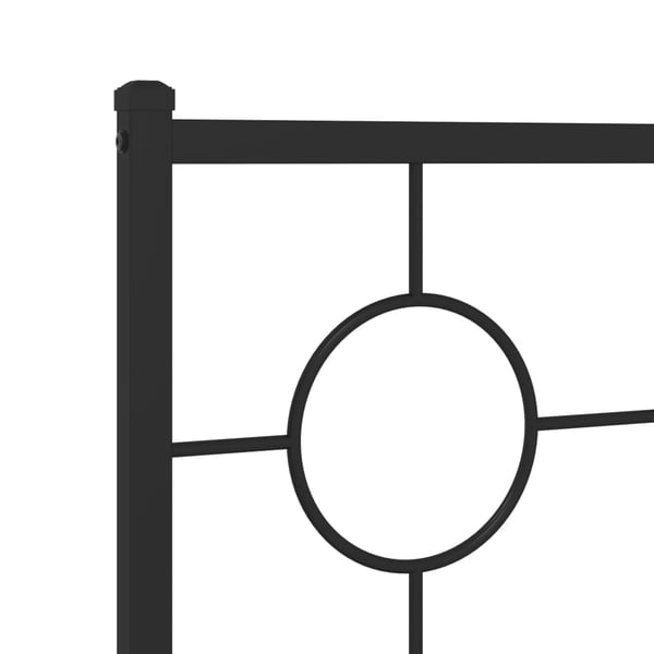 vidaXL udskiftningsgavl 160 cm metal sort