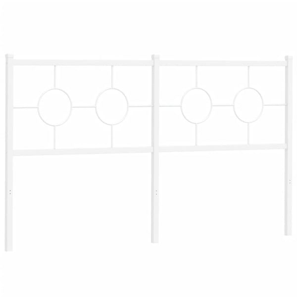 vidaXL udskiftningsgavl 150 cm metal hvid