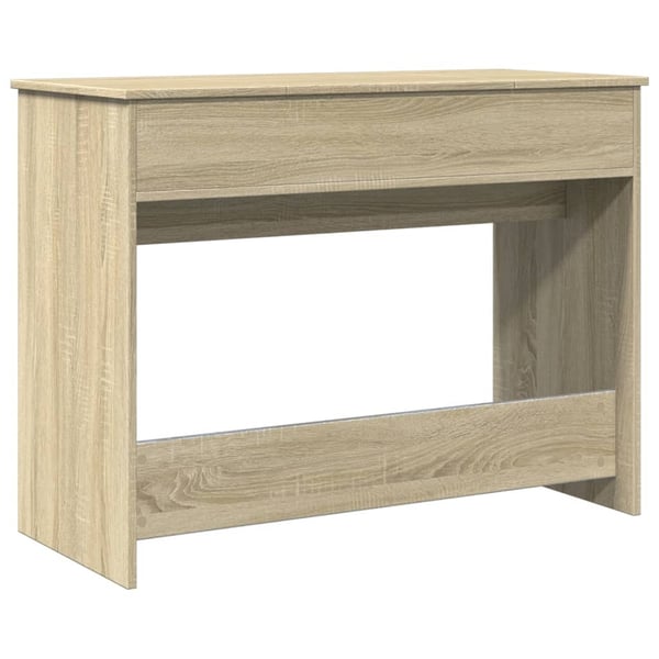 vidaXL Sminkebord med speil sonoma eik 100x45x76 cm
