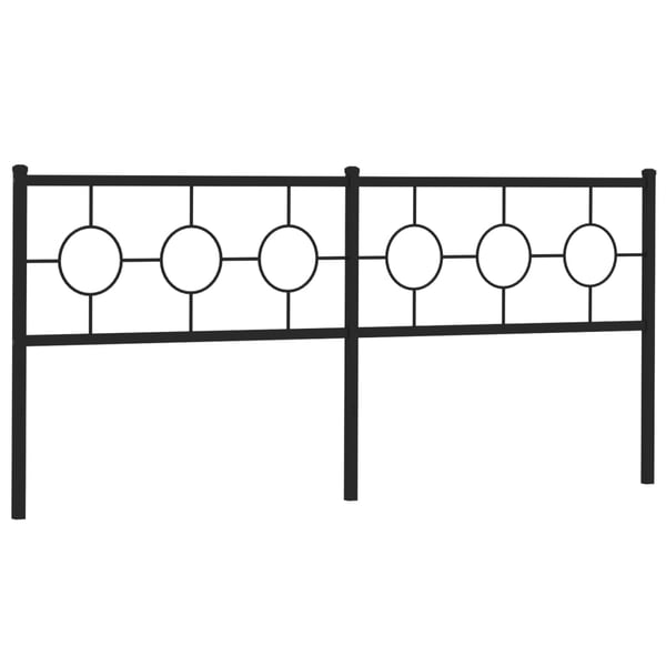 vidaXL udskiftningsgavl 200 cm metal sort