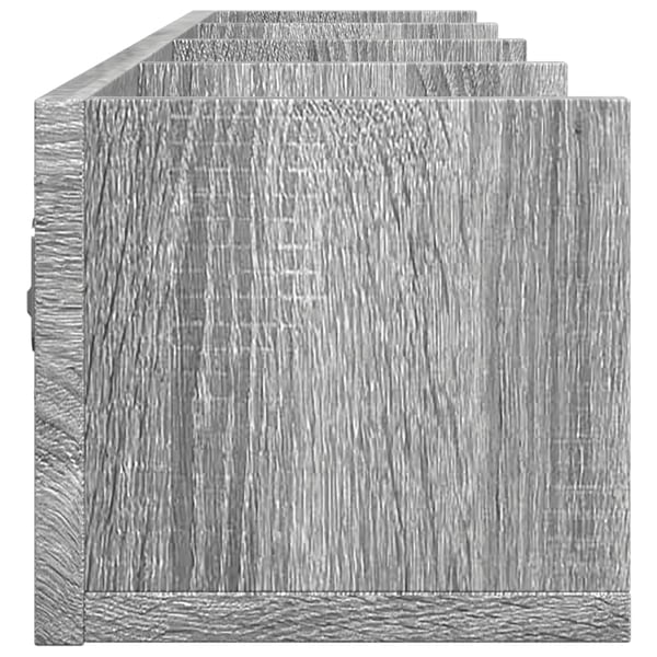 vidaXL Veggskap 2 stk grå sonoma 99x18x16,5 cm konstruert tre