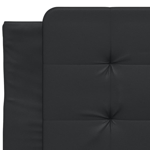 vidaXL sengeramme uden madras Zadar 90x190 cm kunstlæder sort