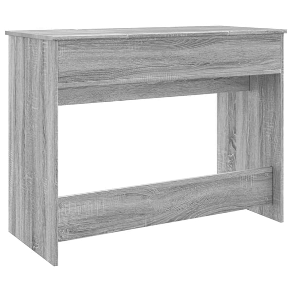 vidaXL Sminkebord med speil grå sonoma 100x45x76 cm