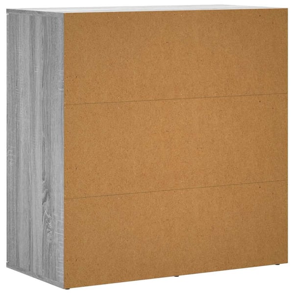 vidaXL Skjenker 2 stk grå sonoma 79x38x80 cm konstruert tre