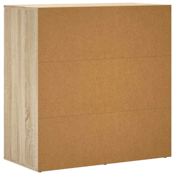 vidaXL Skjenk sonoma eik 79x38x80 cm konstruert tre