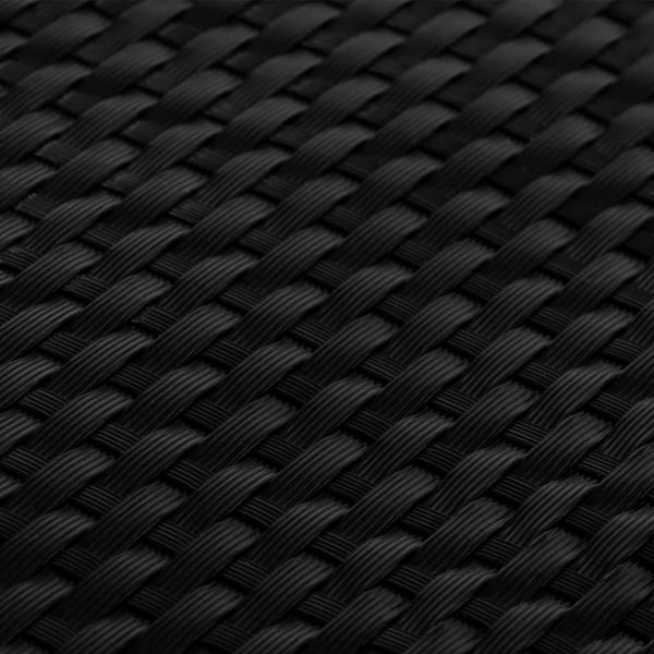 vidaXL Parvekesuoja musta 300x100 cm polyrottinki
