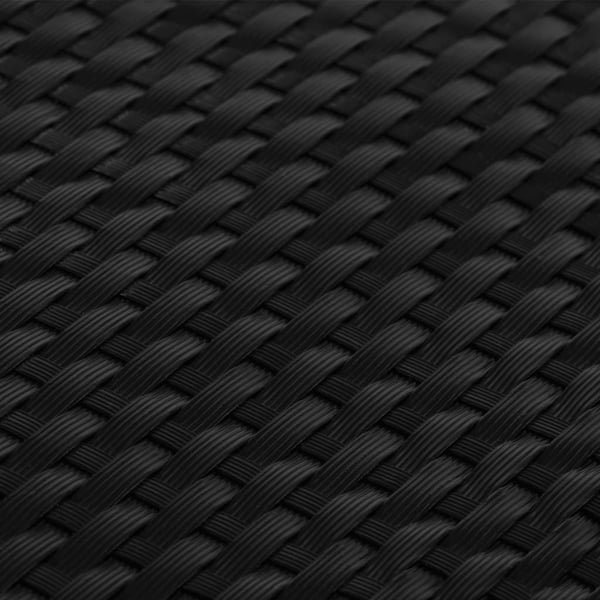 vidaXL altanafskærmning 1000x90 cm polyrattan sort
