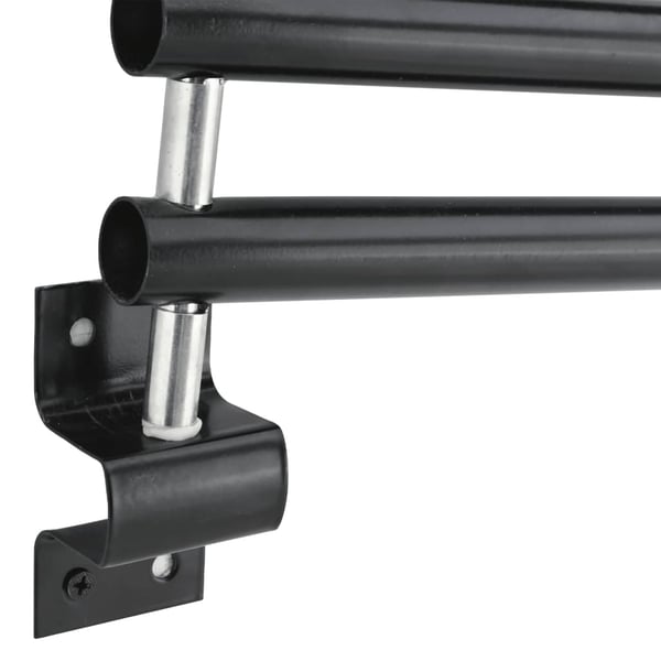 vidaXL holder til sadelunderlag 3 arme jern sort