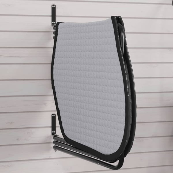 vidaXL holder til sadelunderlag 3 arme jern sort