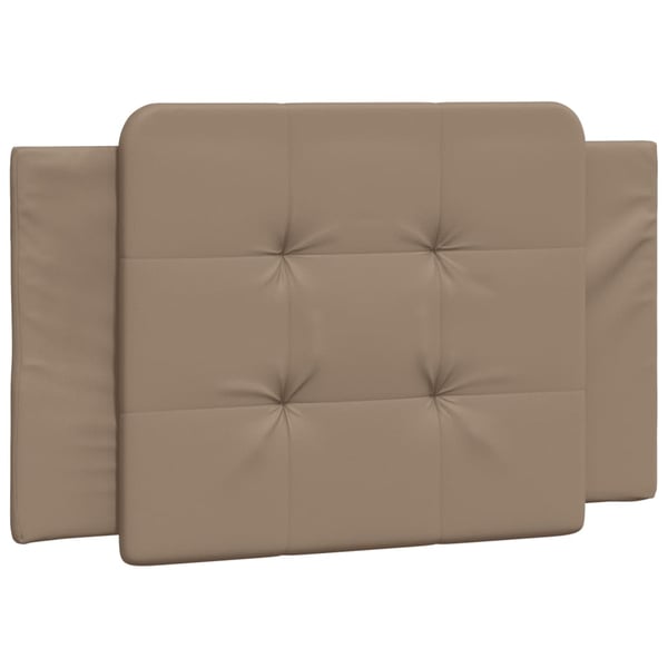 vidaXL sengeramme uden madras Zadar 100x200 cm kunstlæder cappuccinofarvet