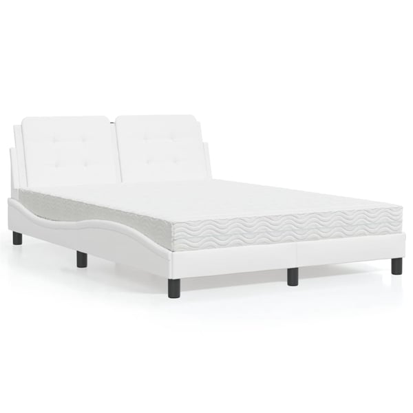 vidaXL Bed Frame without Mattress "Zadar" Black 107x203 cm Faux Leather