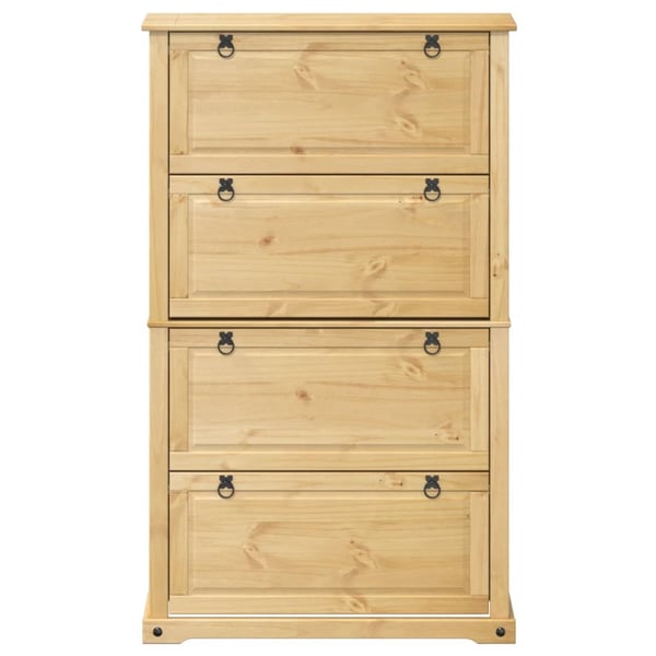 vidaXL Skoskap Corona 99x32x163,5 cm heltre furu