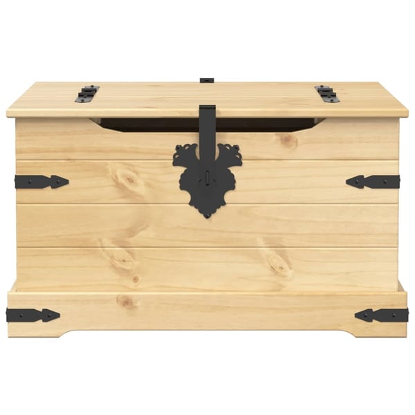 vidaXL opbevaringsboks Corona 78x78x45 cm massivt fyrretræ