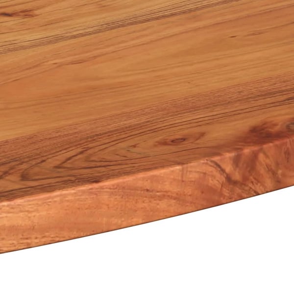 vidaXL Bordplate 140x50x2,5 cm oval heltre akasie