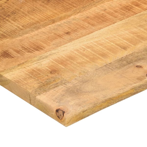 vidaXL Skrivebordsplate med kurve 120x60x2,5 cm heltre grovt mangotre