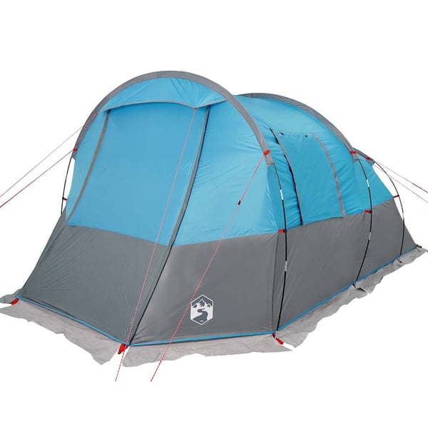 vidaXL Tunneltelt for camping 4 personer blå vanntett