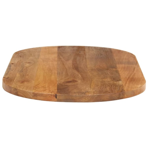 vidaXL bordplade 90x40x2,5 cm oval massivt mangotræ