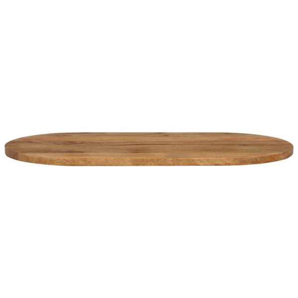 vidaXL bordplade 90x40x2,5 cm oval massivt mangotræ