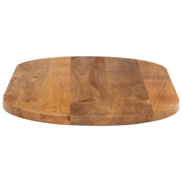 vidaXL bordplade 100x50x2,5 cm oval massivt mangotræ