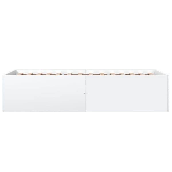 vidaXL Sengeramme hvit 90x190 cm konstruert tre