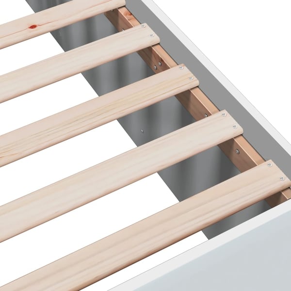 vidaXL Sengeramme hvit 140x200 cm konstruert tre