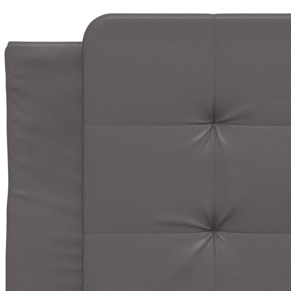 vidaXL sengeramme med LED uden madras Zadar 100x200 cm grå