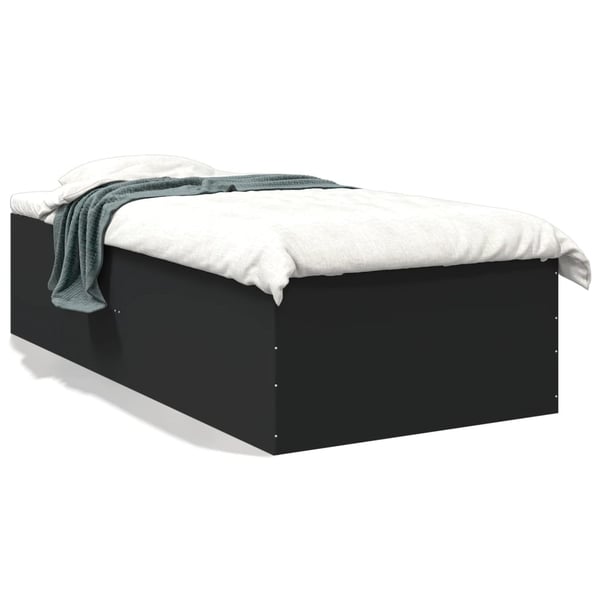 vidaXL Sengeramme svart 75x190 cm konstruert tre