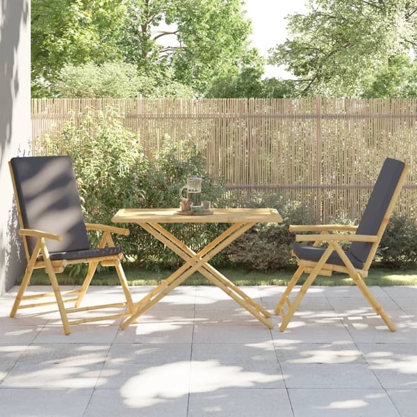 vidaXL foldbart havebord 110x55x75 cm bambus